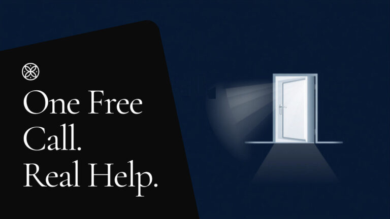 Triple Offer - 15 One Free Call. Real Help. Way Out Now open-door graphic for foreclosure help hotline in Pennsylvania