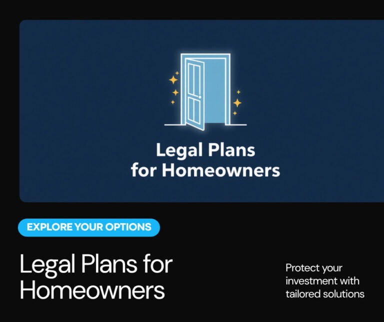 Consultation - 9 Legal Plans for Homeowners - Way Out Now open door icon on navy background